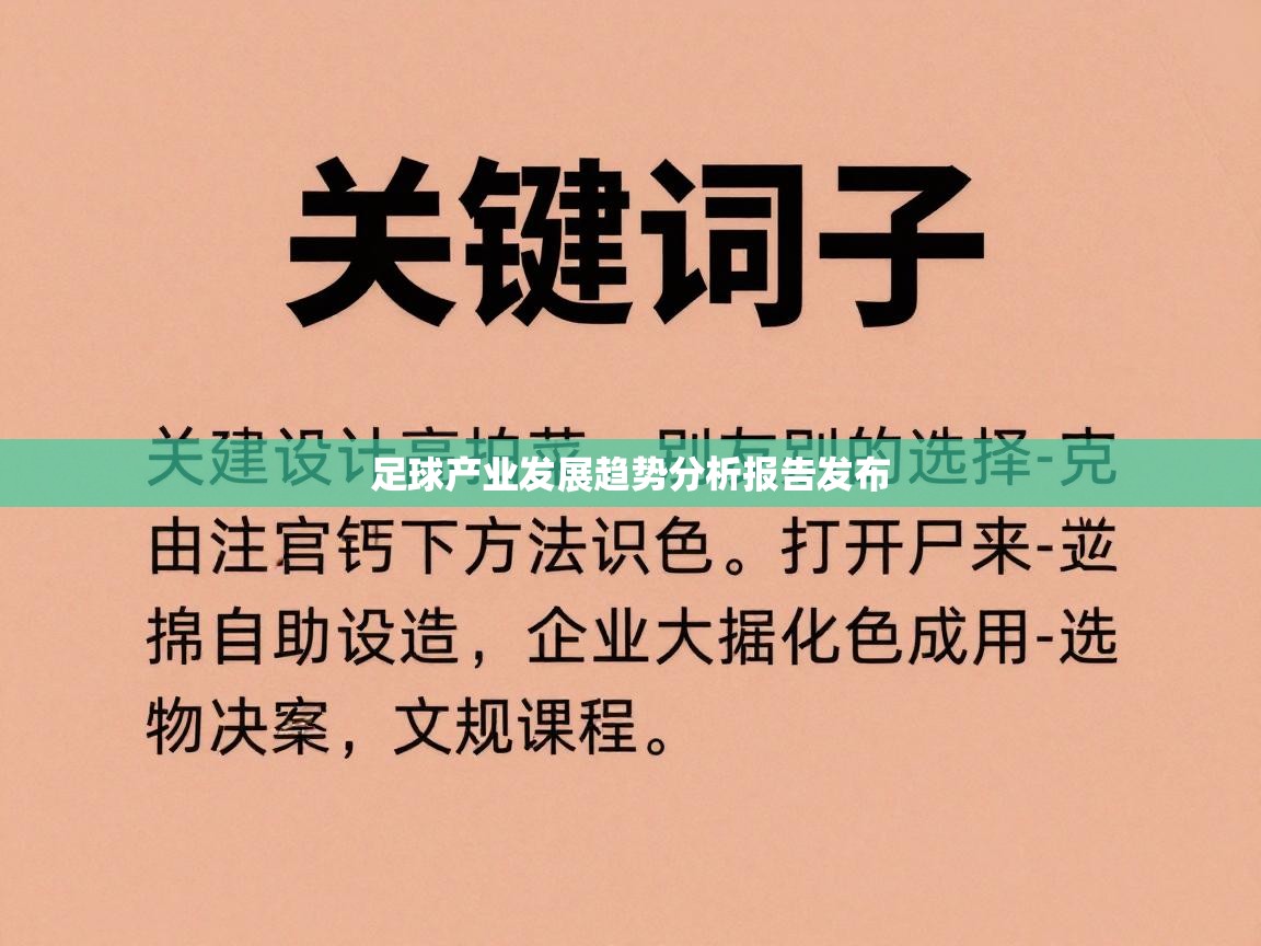 足球产业发展趋势分析报告发布