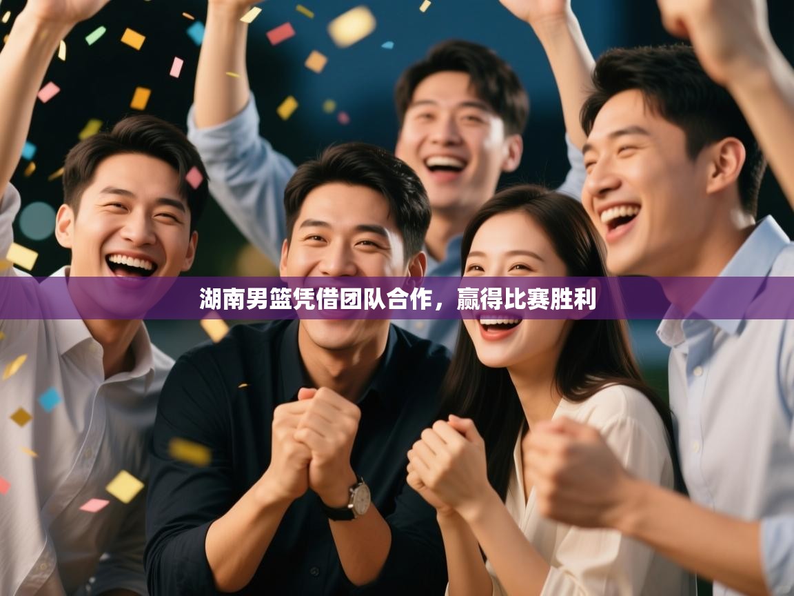 湖南男篮凭借团队合作，赢得比赛胜利